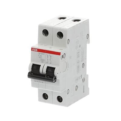 SH202T-C6 Interruptor Automático Miniatura SH200T - SH200T - 2P - 6 A - Curva C