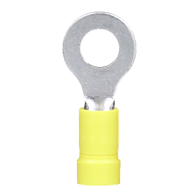 PANDUIT Ring Terminal, vinyl insulated, 12 - 10, Amarillo - PV1014RD