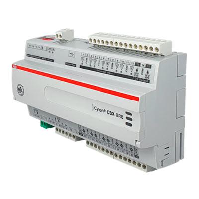 CBX-8R8 B-AAC Controlador para HVAC 16 I/O 4 dispositivos Modbus (40 Puntos Modbus) 1M100100, Linea CYLON