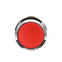 CP1-30R-01 Botón pulsador rojo momentáneo no ilum rasante 1NC Bisel Cromo-Metal Serie compacta