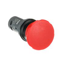 CPM3-10R-11 Botón hongo-pulsador rojo no ilum 1NO+1NC Serie compacta