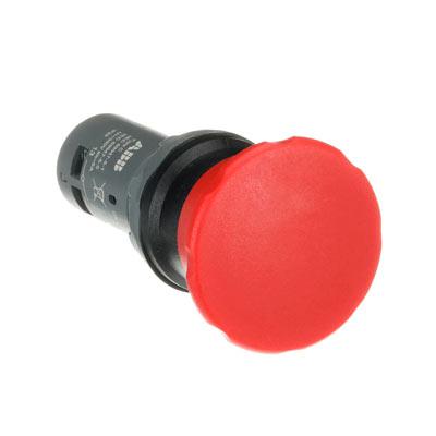 CPM3-10R-11 Botón hongo-pulsador rojo no ilum 1NO+1NC Serie compacta