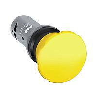 CPM3-10Y-11 Botón hongo-pulsador amarillo no ilum 1NO+1NC Serie compacta