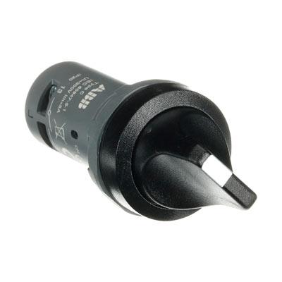 C2SS1-10B-11 Switch selector negro 2 pos. fijas no ilum. maneta corta 1NO+1NC Serie compacta