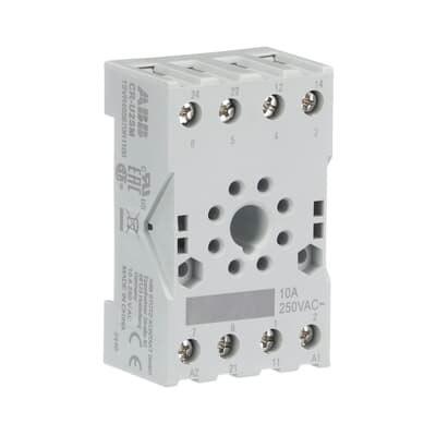 CR-U2SM  Base compacta p/ Relé Encapsulado Tipo Universal, 8 pines CR-U