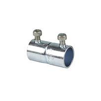 Cople de acero galvanizado para tubo Conduit, ajuste tornillo, para conduit diámetro 1-1/2"