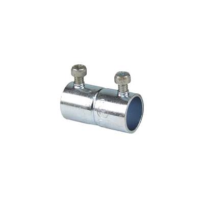 Cople de acero galvanizado para tubo Conduit, ajuste tornillo, para conduit diámetro 1-1/2"