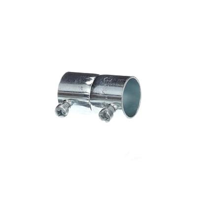 Cople de acero galvanizado para tubo Conduit, ajuste tornillo, para conduit diámetro 3/4&quot;