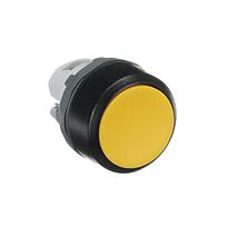 MP1-10Y Botón pulsador amarillo momentáneo no ilum. rasante, agregar holder, contactos Serie Modular