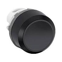 MP1-10B Botón pulsador negro momentáneo no ilum. rasante, agregar holder, contactos Serie Modular