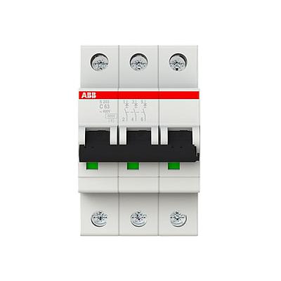 S203-C63 Interruptor Automático Miniatura S200 - 3P - 63 A - Curva C