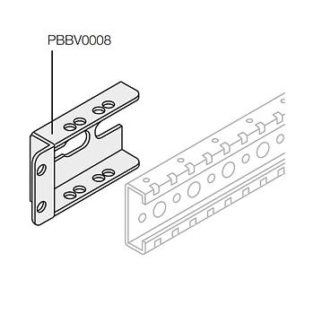Soportes para barra vertical lateral, 8 UD