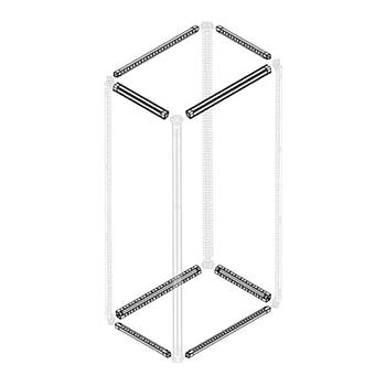 Travesaños chapa zincada a=400mm, 4 ud.