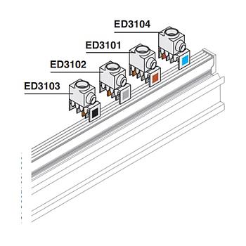 UfixL Borne alimentacion N 1P 10pz